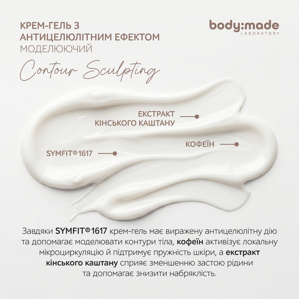 Моделирующий крем-гель с антицеллюлитным эффектом BodyMade 200 мл 4823109414396 фото