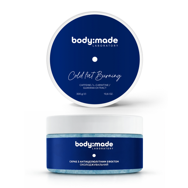 Охлаждающий скраб с антицеллюлитным эффектом BodyMade 300 г 4823109414334 фото